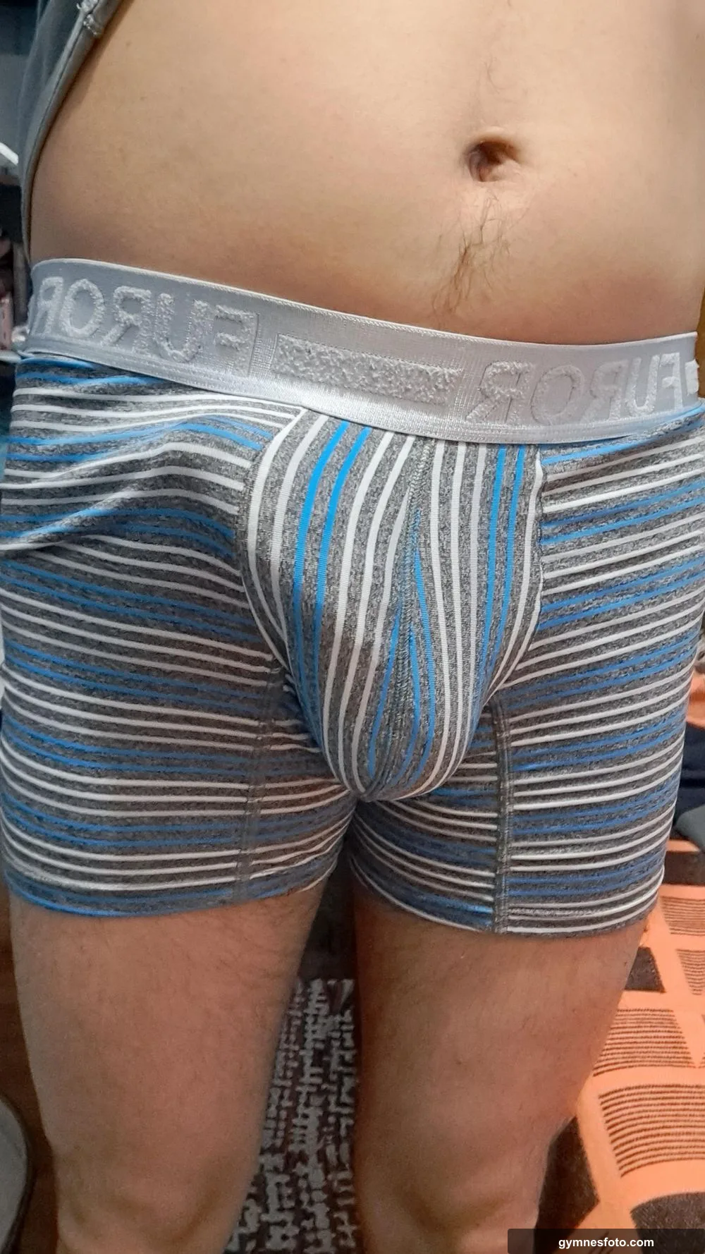 34 curious Striped briefs bulge