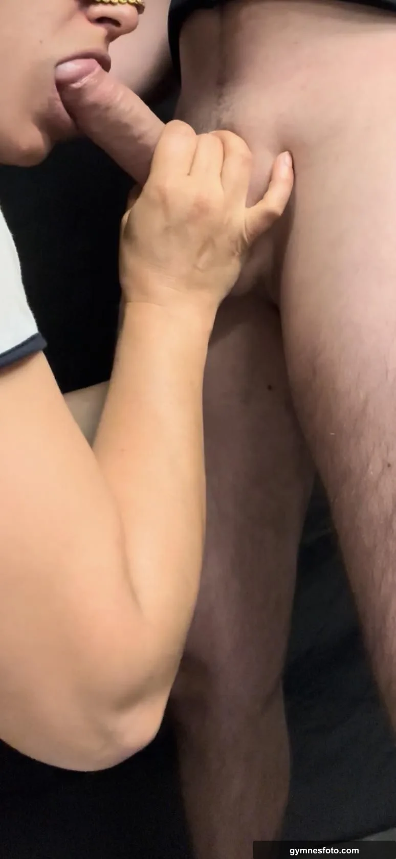 His cock in my hand, sucking him